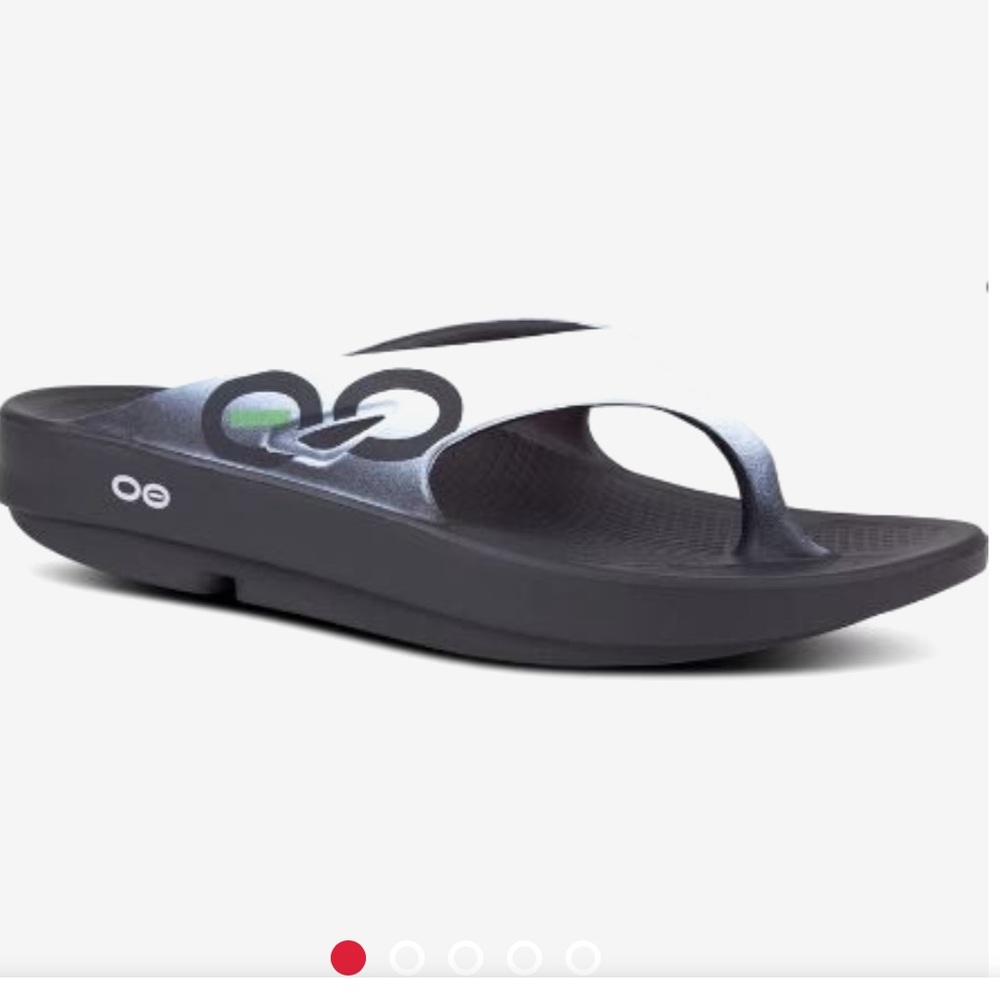 OOFOS Black Sandals